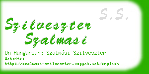 szilveszter szalmasi business card