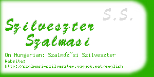 szilveszter szalmasi business card